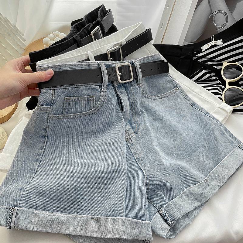 Denim Skirt Midi Vintage - Mujer verano Midi pantalones cortos falda