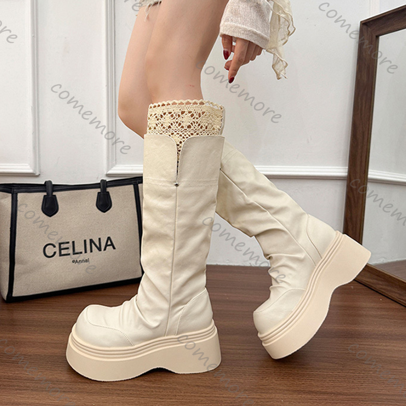 Vintage Fashion Boots - Comemore, Botas altas de caballero con