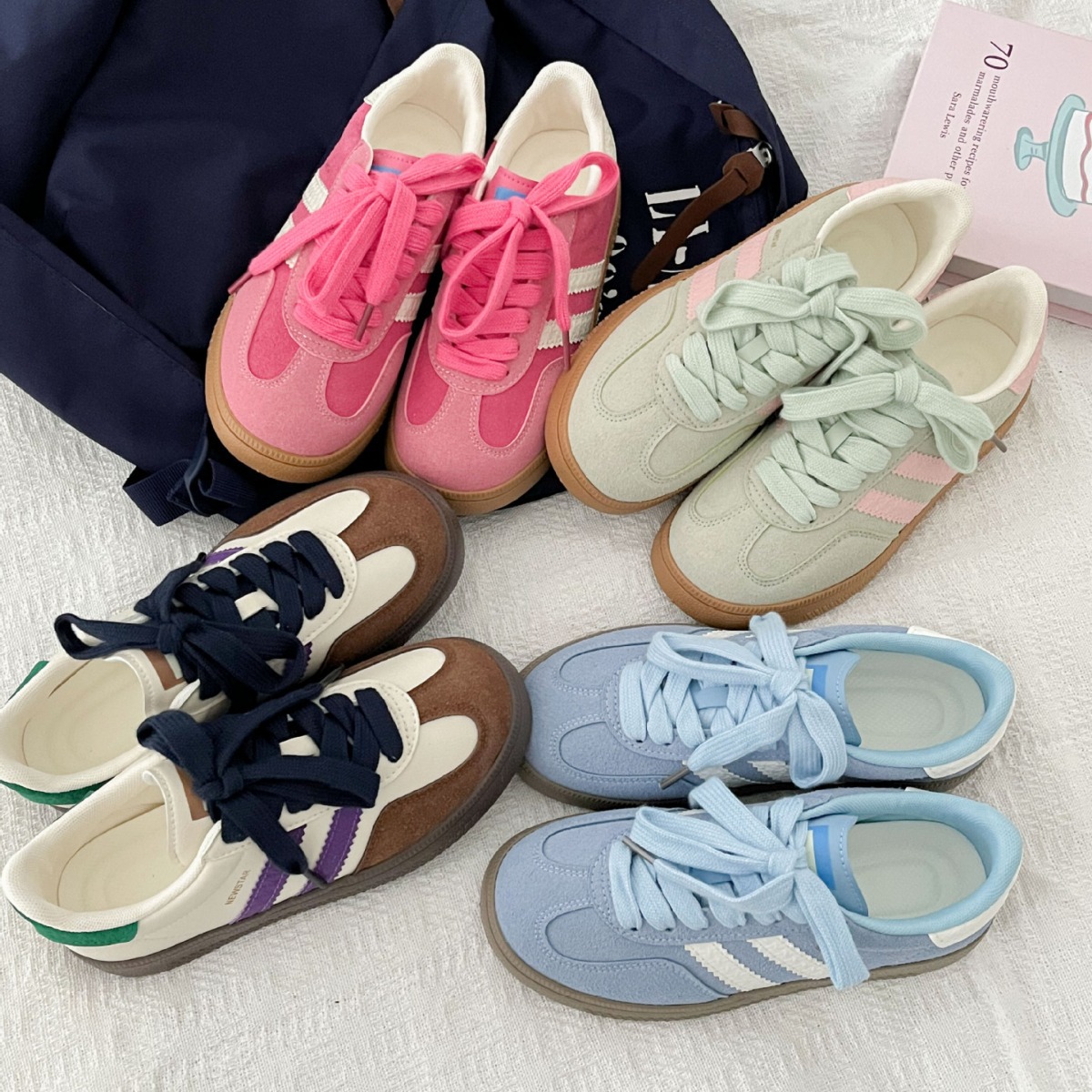 Vintage Old Fashion - Zapatillas estilo vintage para mujer, zapatillas