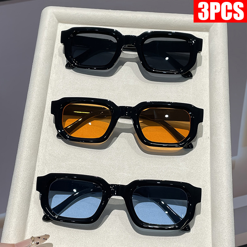 Vintage Fashion Glasses - 2/3PCS Gafas de sol con montura