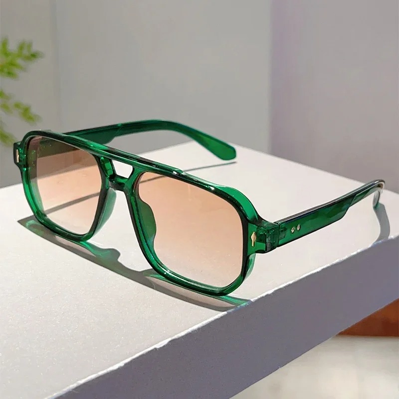 Vintage Fashion Girl - Nuevas Gafas de Sol Cuadradas Vintage