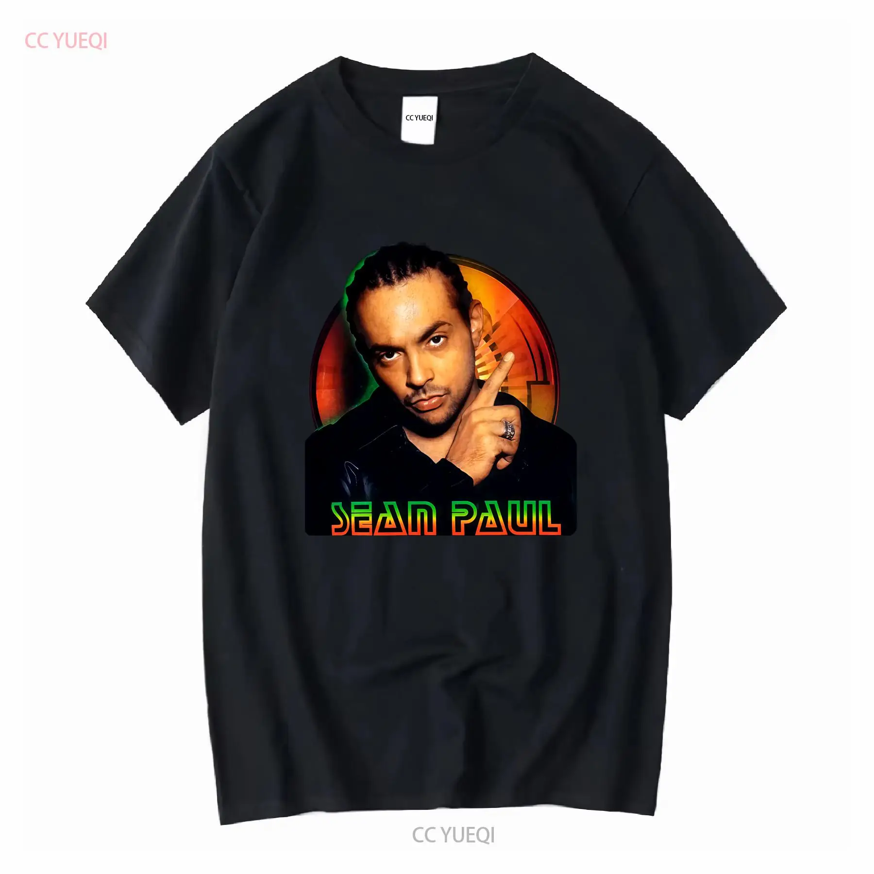 Vintage Fashion Jersey - RAPPER Sean Paul camiseta negra manga