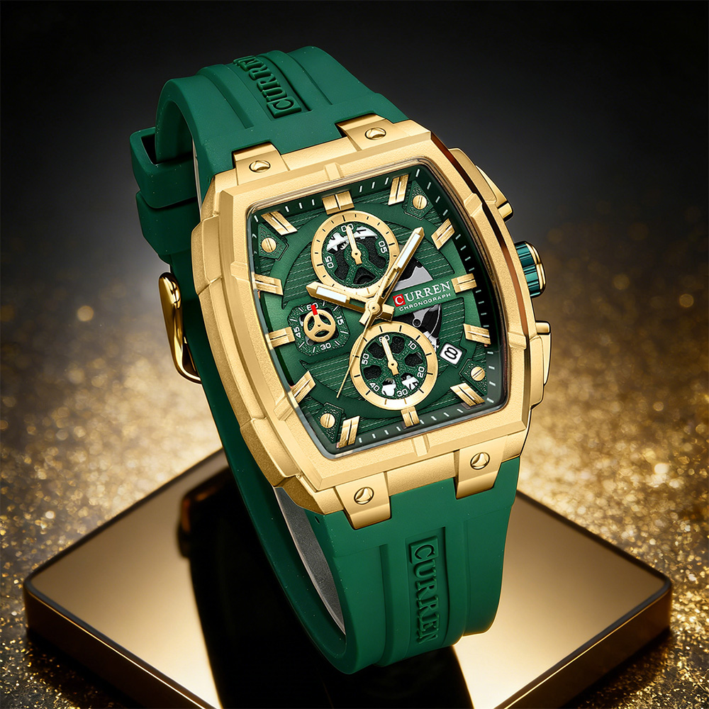 Vintage Fashion Aesthetic - Reloj CURREN de Lujo Vintage para