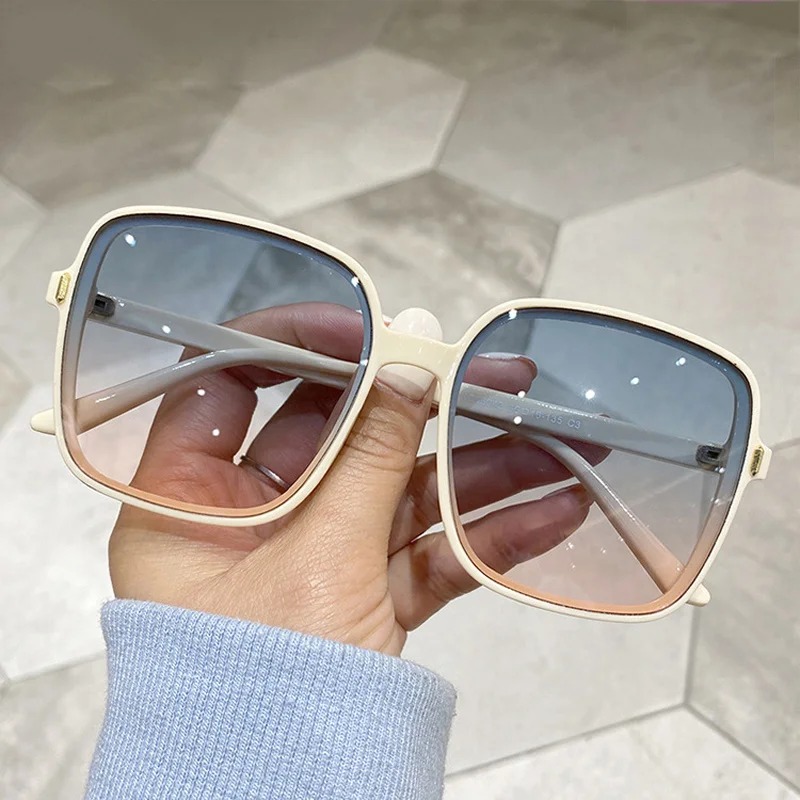 Vintage Fashion Girl - Gafas de Sol Cuadradas Extra Grandes
