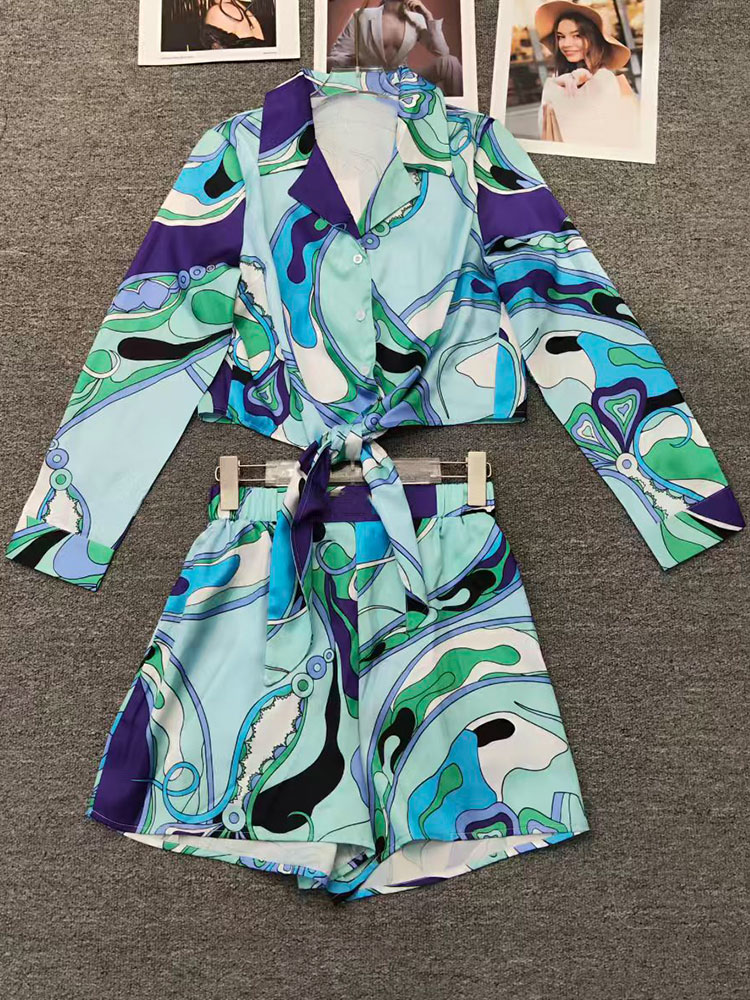 Vintage Fashion Jersey - Conjunto de Dos Piezas de Moda