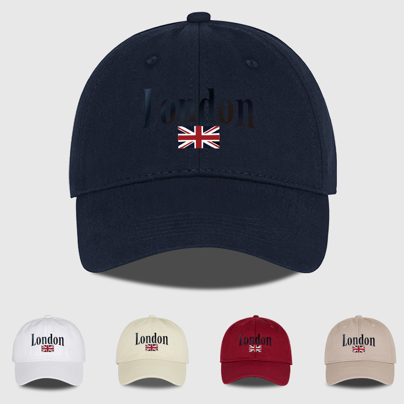 Vintage Fashion London - Gorra de béisbol con estampado de
