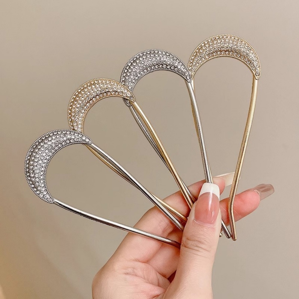 Vintage Fashion Aesthetic - Horquillas de cristal en forma de