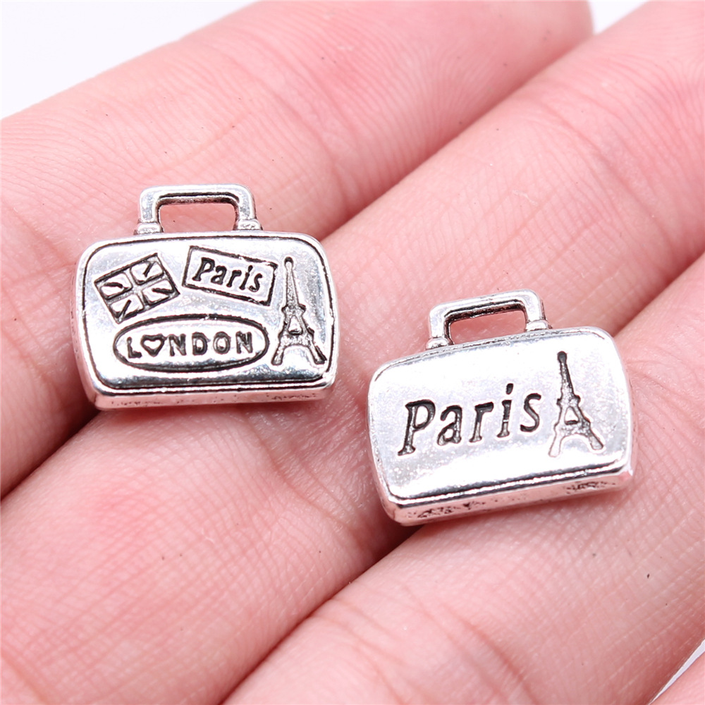 Vintage Fashion London - WYSIWYG 5 uds 16x14mm Color plata