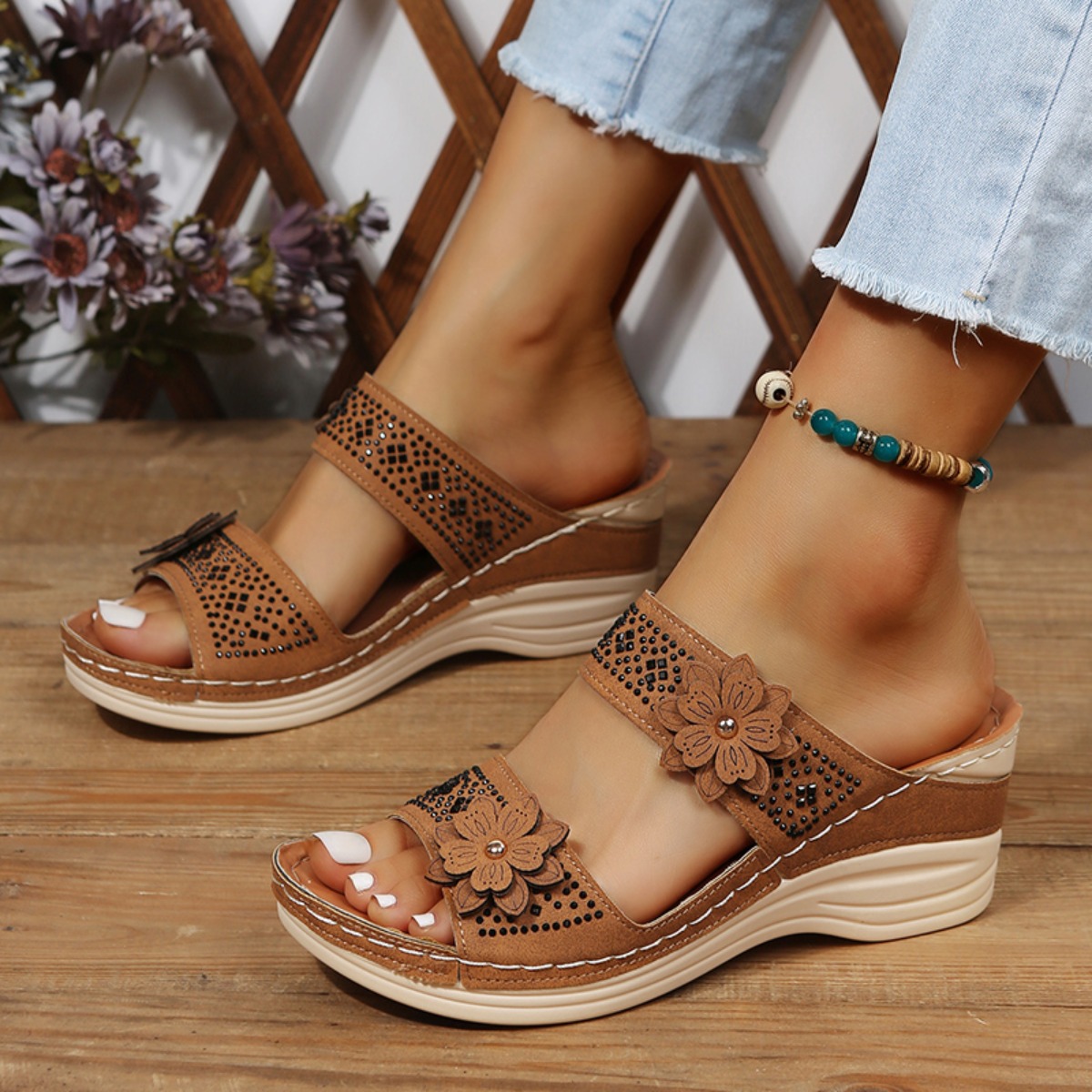 Vintage Fashion Girl - Nuevas Sandalias de Plataforma de Verano