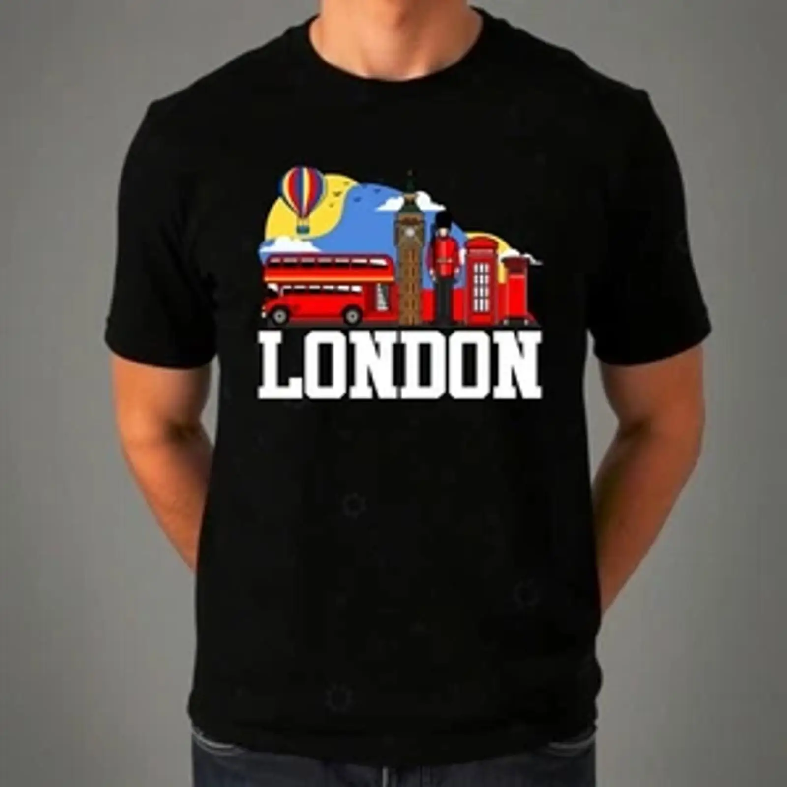 Vintage Fashion London - Camiseta de Londres, Inglaterra, con la