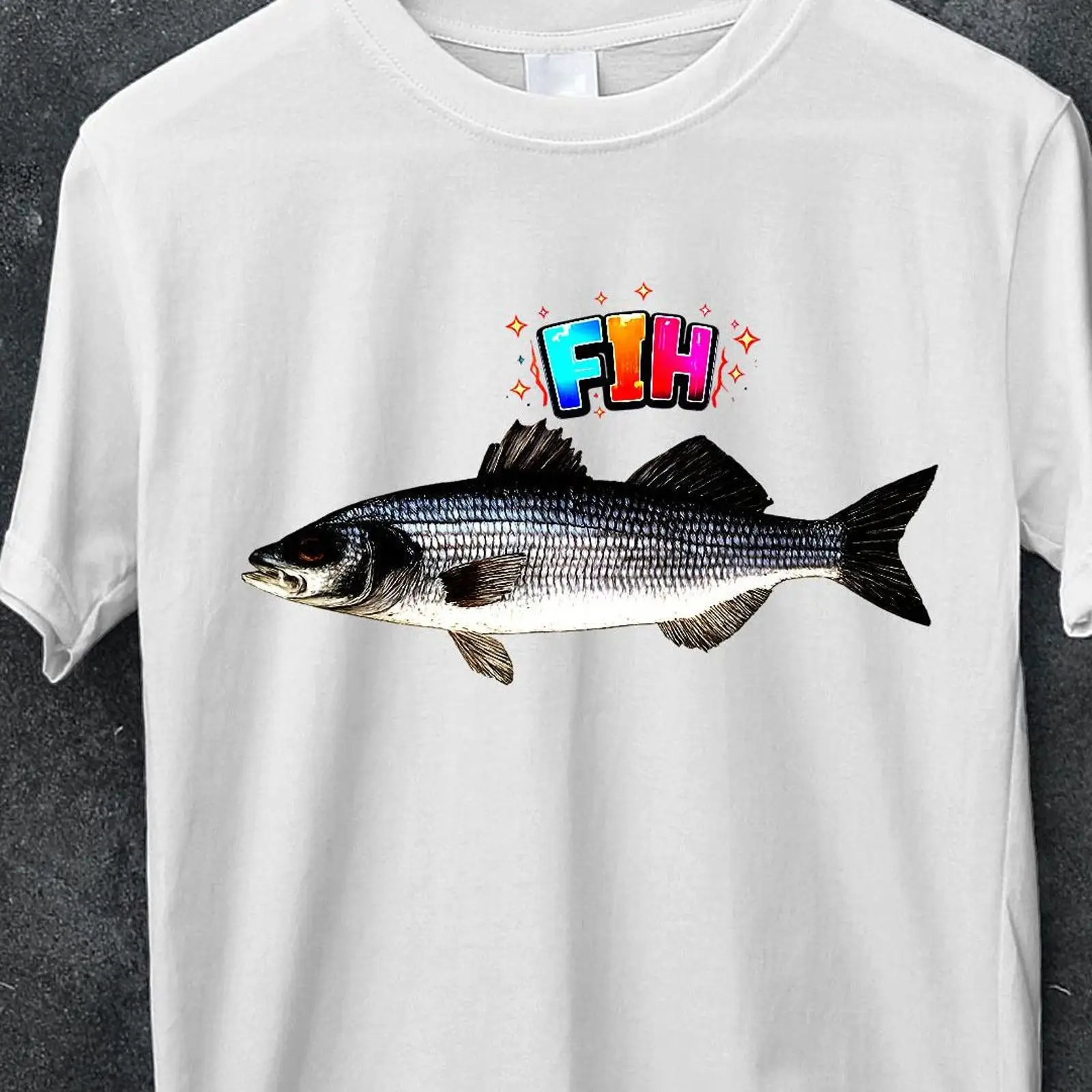 Vintage Fashion Gen Z - Camiseta Fih Fish Meme, Divertida, Humor