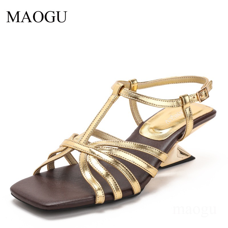 Vintage Fashion Style Female - Sandalias de gladiador para mujer, talla