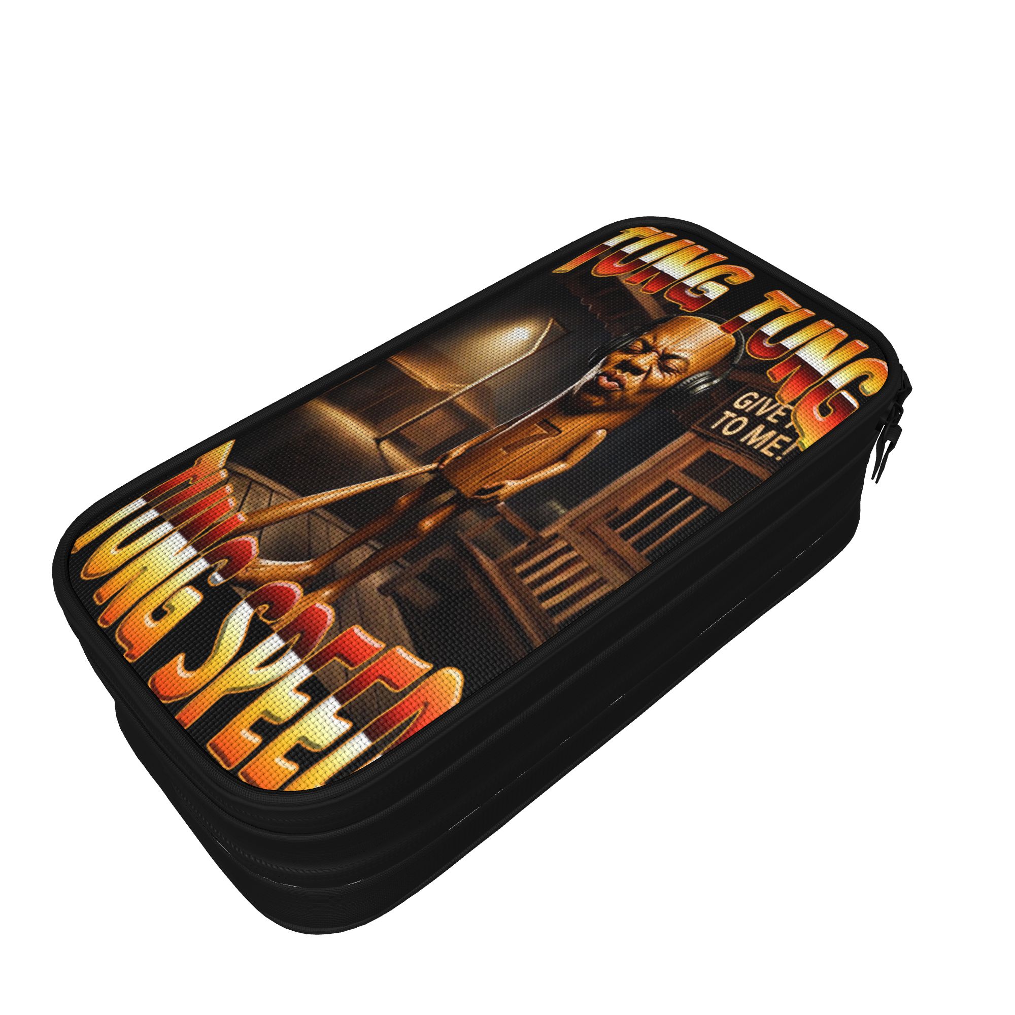 Vintage Fashion Gen Z - Estuche para lápices vintage Tung Tung
