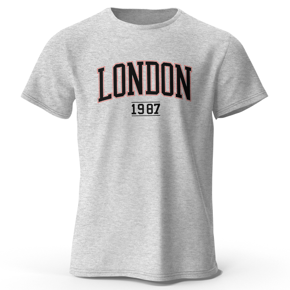 Vintage Fashion London - Camiseta de Hombre, Nueva Moda Verano