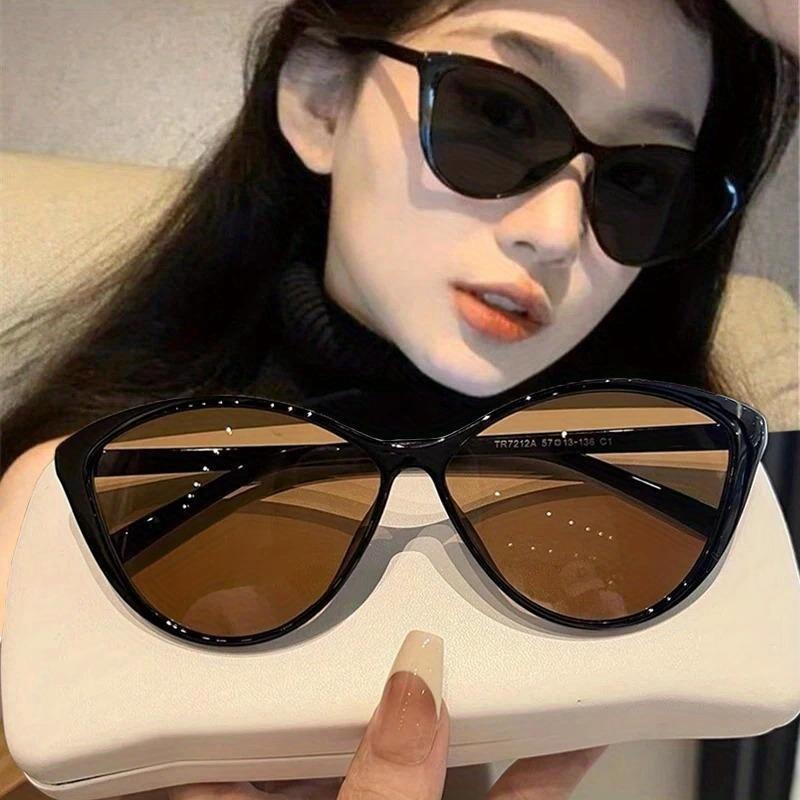 Vintage Fashion Girl - Gafas de Sol Retro con Marco