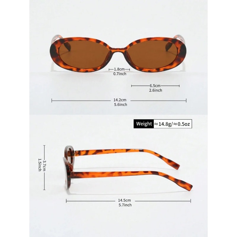 2 pares de gafas de sol ovalad - Vintage Fashion Aesthetic reseña y precio