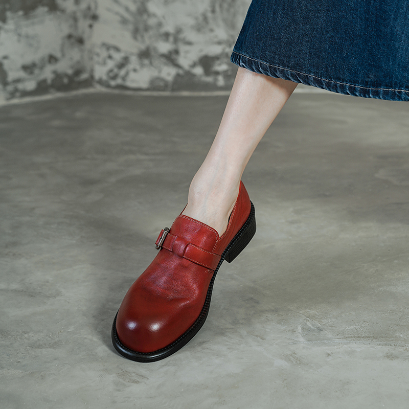 Nuevos Zapatos de Tacón Bajo c - Vintage Fashion Girl reseña y precio