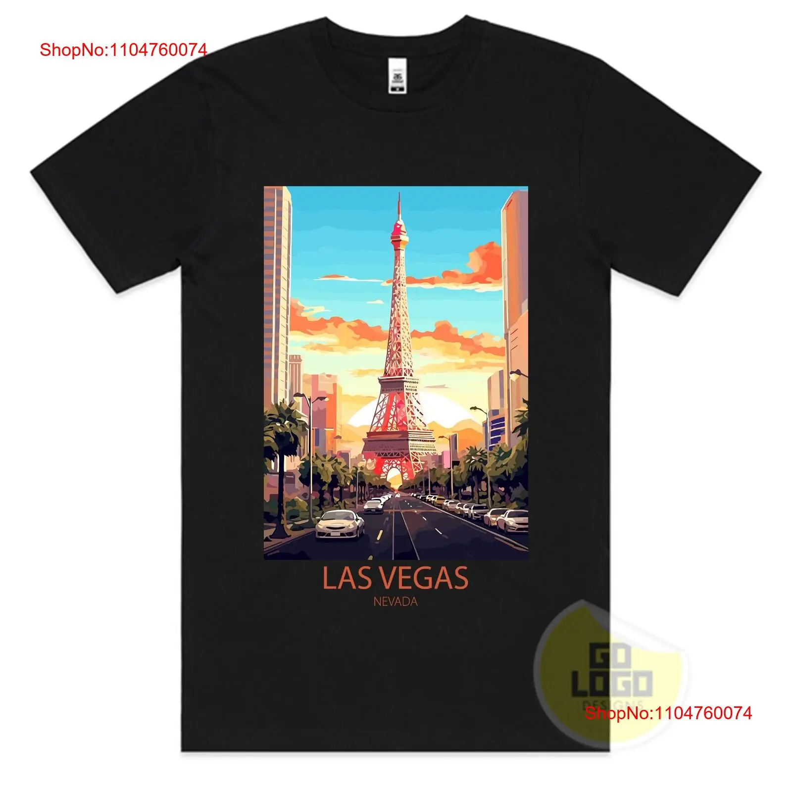 Camiseta de viaje LAS VEGAS NE - Vintage Fashion Las Vegas reseña y precio
