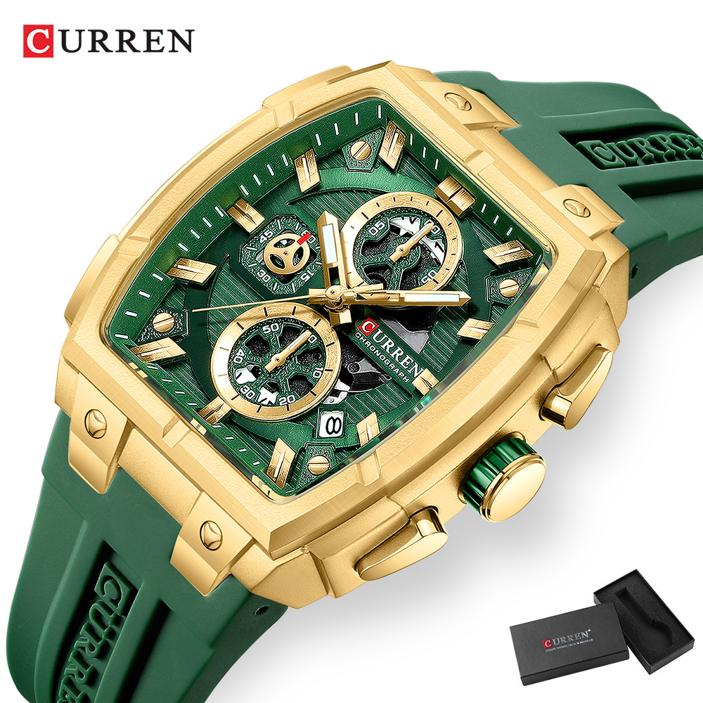 Reloj CURREN de Lujo Vintage p - Vintage Fashion Aesthetic reseña y precio