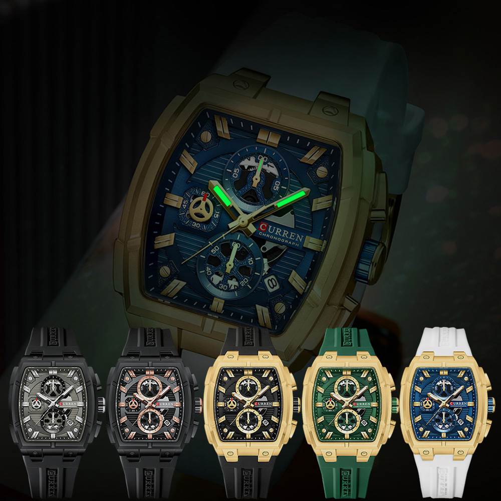 Reloj CURREN de Lujo Vintage p - Vintage Fashion Aesthetic reseña y precio