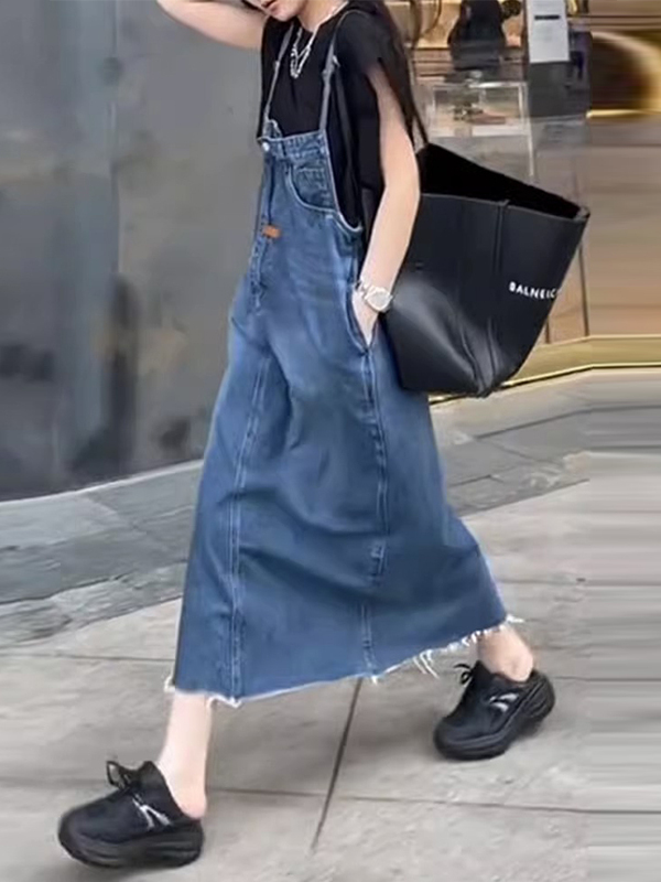 Vestido vaquero americano vint - Denim Skirt Midi Vintage reseña y precio