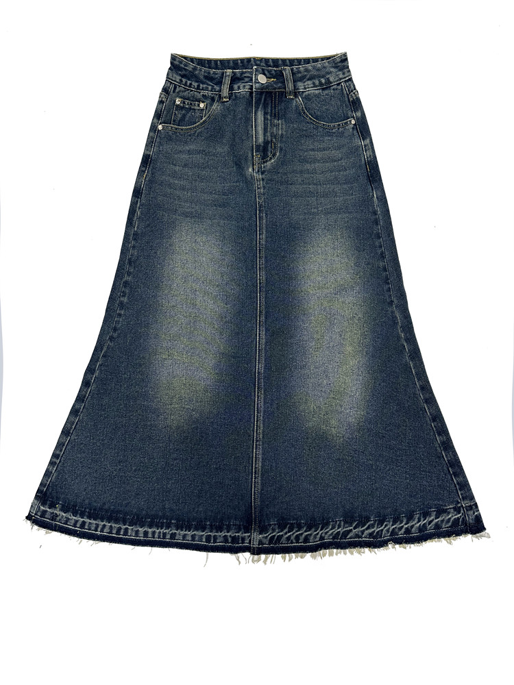 Faldas vaqueras acampanadas Vi - Denim Skirt Midi Vintage reseña y precio