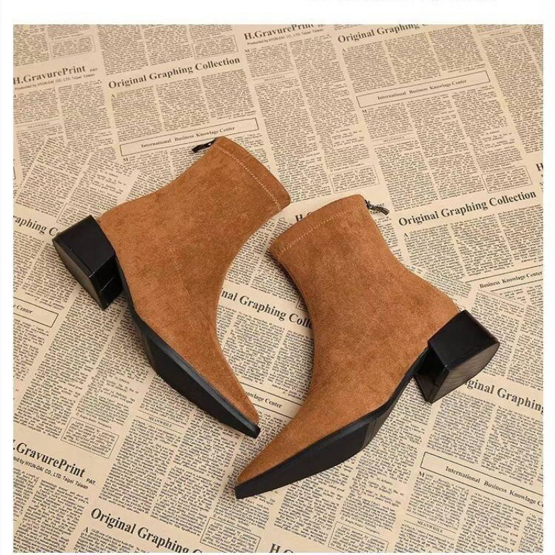 Nuevos botines modernos de tac - Vintage Fashion Style Female reseña y precio