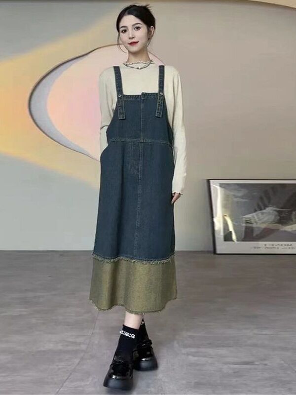 Vestido Halter Vaquero Vintage - Denim Skirt Midi Vintage reseña y precio