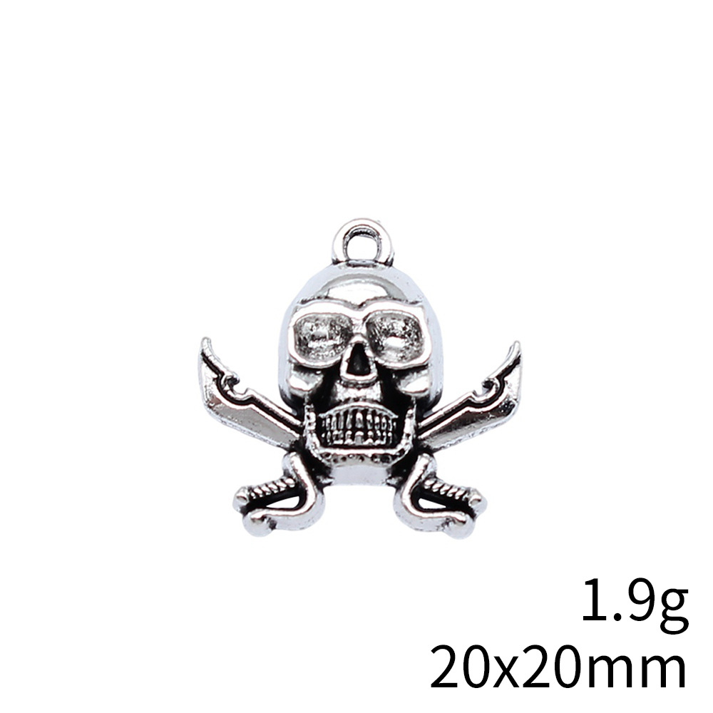 20 piezas de dijes de calavera - Vintage Fashion Stores reseña y precio