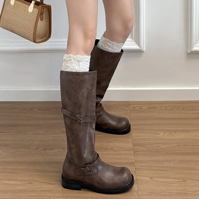 Botas hasta la rodilla con heb - Vintage Old Fashion reseña y precio