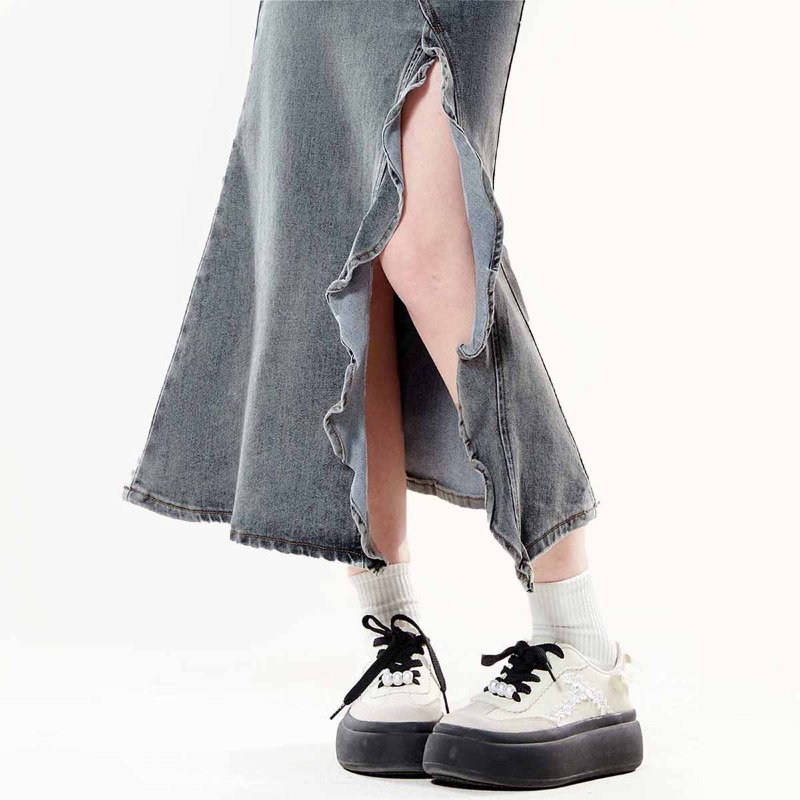 Falda Larga Vaquera Vintage Am - Denim Skirt Midi Vintage reseña y precio