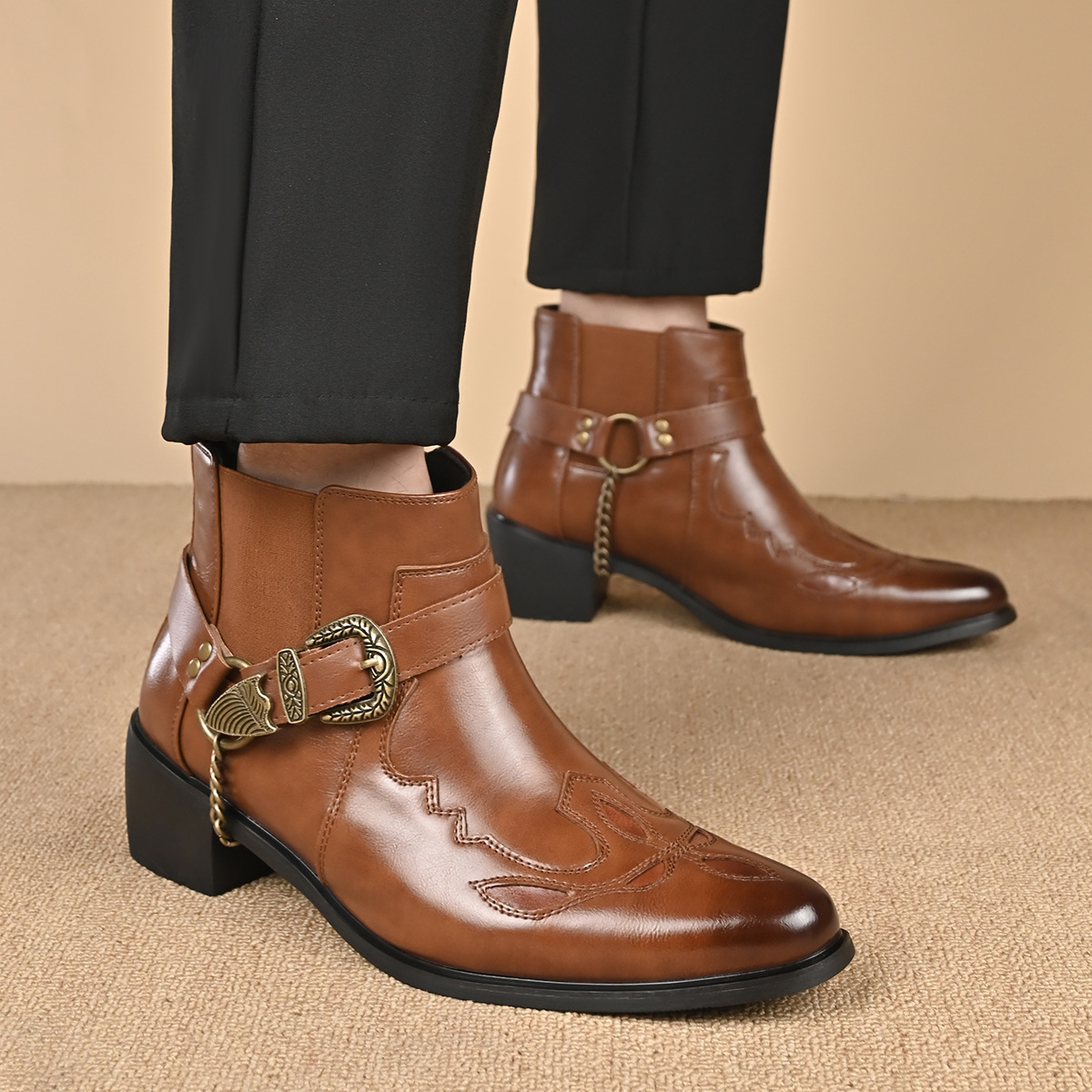 Botas de vaquero vintage de cu - Vintage Fashion Aesthetic reseña y precio
